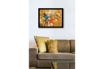 Dekorativ InnRammemet MDF-maling - Flerfarget - Interiør - Maleri & posters - Lerretsbilder