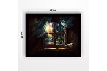 Dekorativ InnRammemet MDF-maling - Flerfarget - Interiør - Maleri & posters - Lerretsbilder