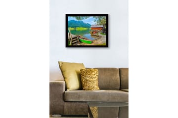 Dekorativ InnRammemet MDF-maling - Flerfarget - Interiør - Maleri & posters - Lerretsbilder
