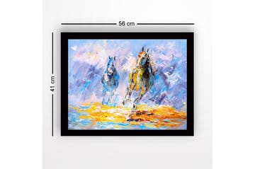 Dekorativ InnRammemet MDF-maling - Flerfarget - Interiør - Maleri & posters - Lerretsbilder