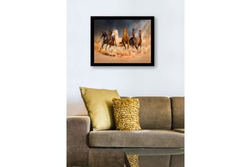 Dekorativ InnRammemet MDF-maling - Flerfarget - Interiør - Maleri & posters - Lerretsbilder