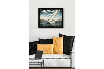 Dekorativ InnRammemet MDF-maling - Flerfarget - Interiør - Maleri & posters - Lerretsbilder