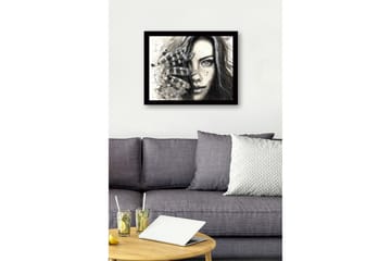 Dekorativ InnRammemet MDF-maling - Flerfarget - Interiør - Maleri & posters - Lerretsbilder