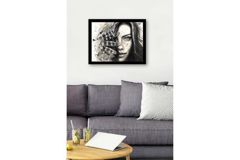 Dekorativ InnRammemet MDF-maling - Flerfarget - Interiør - Maleri & posters - Lerretsbilder
