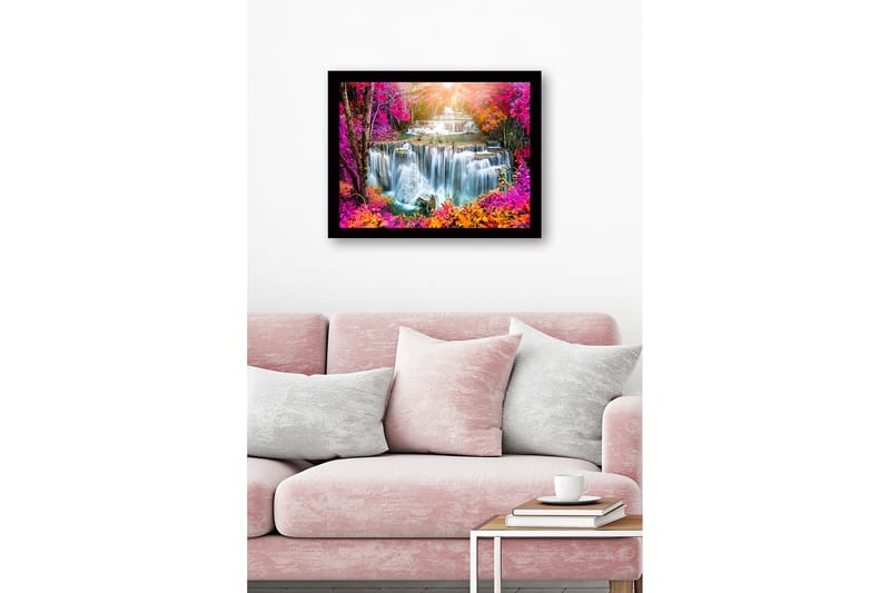 Dekorativ InnRammemet MDF-maling - Flerfarget - Interiør - Maleri & posters - Lerretsbilder