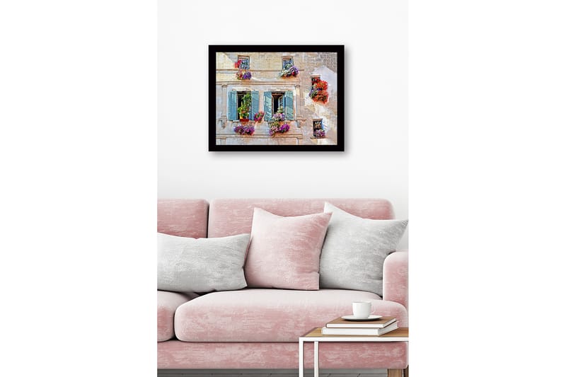 Dekorativ InnRammemet MDF-maling - Flerfarget - Interiør - Maleri & posters - Lerretsbilder