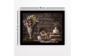 Dekorativ InnRammemet MDF-maling - Flerfarget - Interiør - Maleri & posters - Lerretsbilder