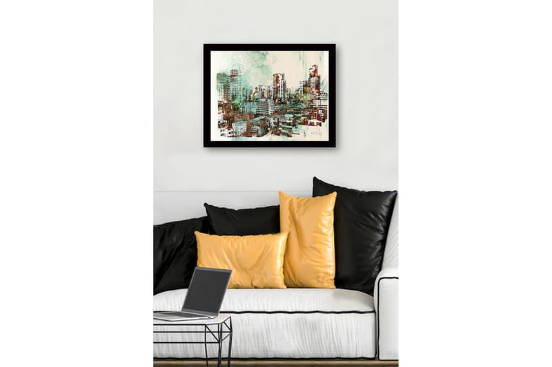 Dekorativ InnRammemet MDF-maling - Flerfarget - Interiør - Maleri & posters - Lerretsbilder