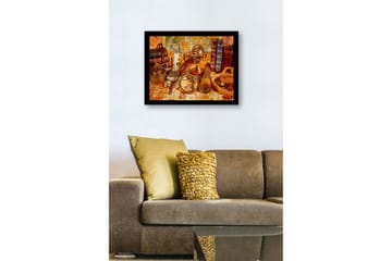 Dekorativ InnRammemet MDF-maling - Flerfarget - Interiør - Maleri & posters - Lerretsbilder