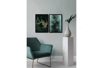 Dekorativ MDF-bilde 2 Deler - Flerfarget - Interiør - Maleri & posters - Lerretsbilder