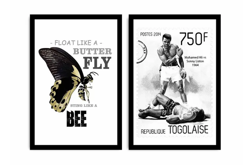 Dekorativ MDF-bilde 2 Deler - Flerfarget - Interiør - Maleri & posters - Lerretsbilder