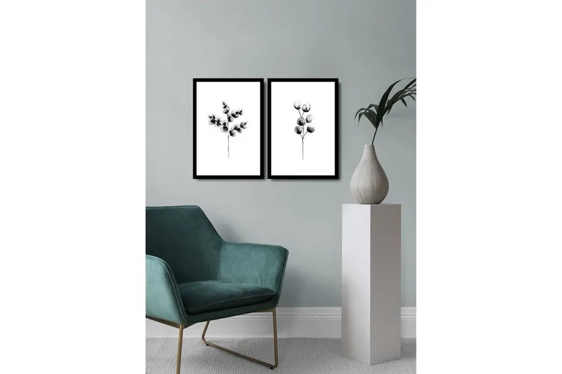 Dekorativ MDF-bilde 2 Deler - Flerfarget - Interiør - Maleri & posters - Lerretsbilder