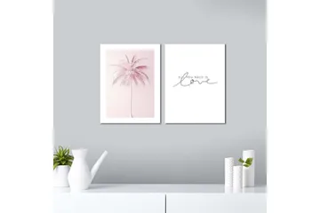 Dekorativ MDF-bilde 2 Deler - Flerfarget - Interiør - Maleri & posters - Lerretsbilder