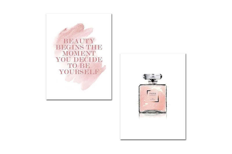 Dekorativ MDF-bilde 2 Deler - Flerfarget - Interiør - Maleri & posters - Lerretsbilder