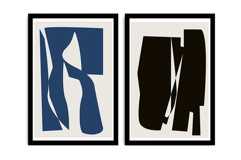 Dekorativ MDF-bilde 2 Deler - Flerfarget - Interiør - Maleri & posters - Lerretsbilder