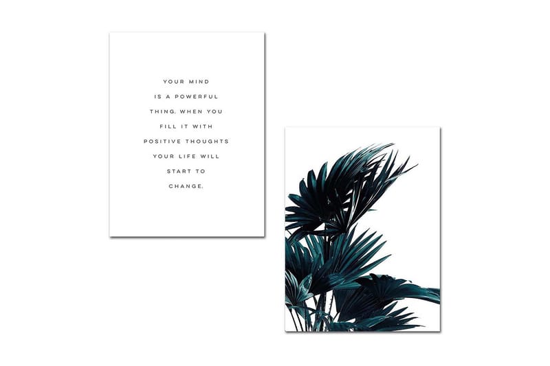 Dekorativ MDF-bilde 2 Deler, Flerfarget