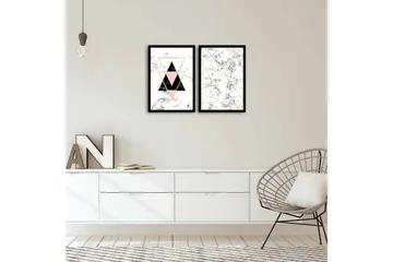 Dekorativ MDF-bilde 2 Deler - Flerfarget - Interiør - Maleri & posters - Lerretsbilder