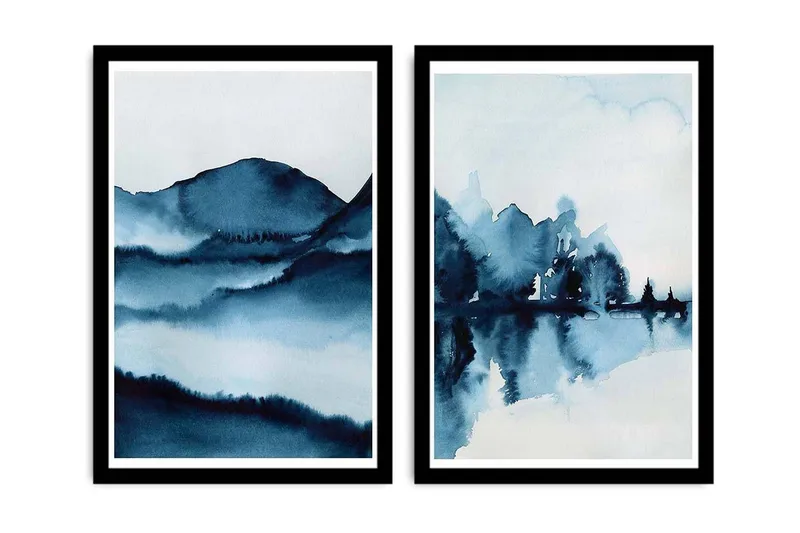 Dekorativ MDF-bilde 2 Deler, Flerfarget