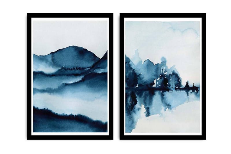 Dekorativ MDF-bilde 2 Deler, Flerfarget