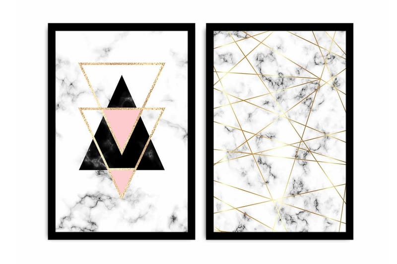 Dekorativ MDF-bilde 2 Deler - Flerfarget - Interiør - Maleri & posters - Lerretsbilder