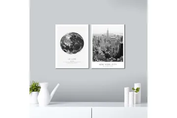 Dekorativ MDF-bilde 2 Deler - Flerfarget - Interiør - Maleri & posters - Lerretsbilder