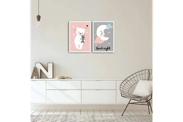 Dekorativ MDF-bilde 2 Deler - Flerfarget - Interiør - Maleri & posters - Lerretsbilder