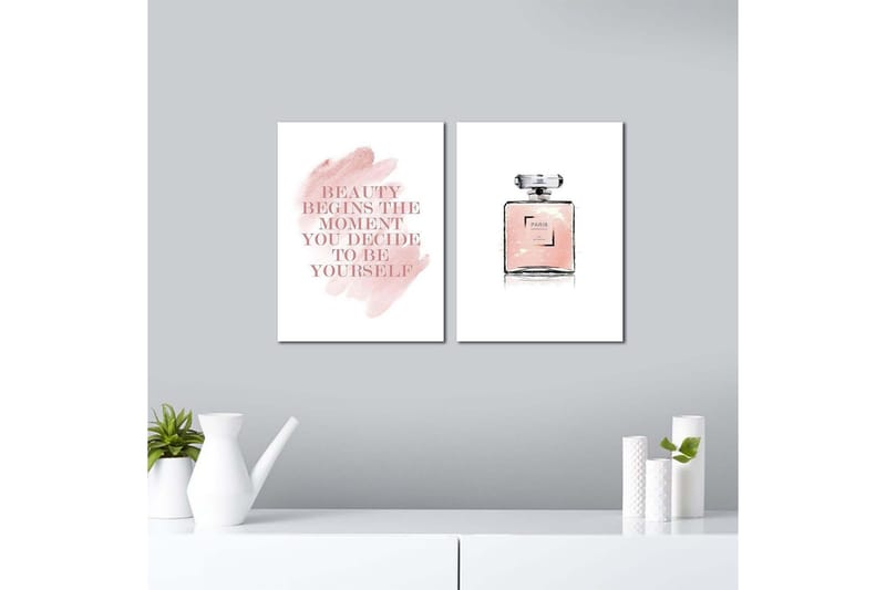 Dekorativ MDF-bilde 2 Deler - Flerfarget - Interiør - Maleri & posters - Lerretsbilder