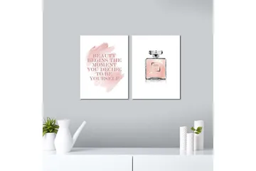 Dekorativ MDF-bilde 2 Deler - Flerfarget - Interiør - Maleri & posters - Lerretsbilder