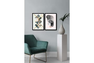 Dekorativ MDF-bilde 2 Deler - Flerfarget - Interiør - Maleri & posters - Lerretsbilder