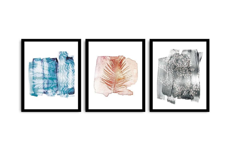 Dekorativ MDF-bilde 3 Deler - Flerfarget - Interiør - Maleri & posters - Lerretsbilder