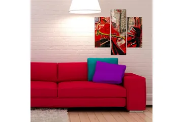 Dekorativ MDF-bilde 3 Deler - Flerfarget - Interiør - Maleri & posters - Lerretsbilder