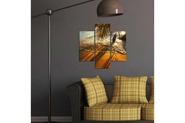 Dekorativ MDF-bilde 3 Deler - Flerfarget - Interiør - Maleri & posters - Lerretsbilder