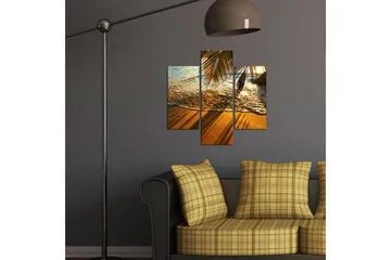 Dekorativ MDF-bilde 3 Deler - Flerfarget - Interiør - Maleri & posters - Lerretsbilder