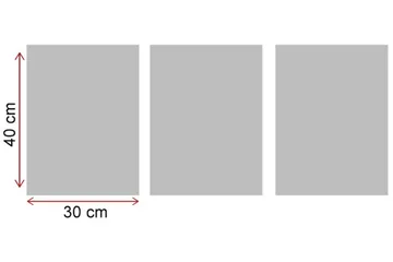 Dekorativ MDF-bilde 3 Deler - Flerfarget - Interiør - Maleri & posters - Lerretsbilder