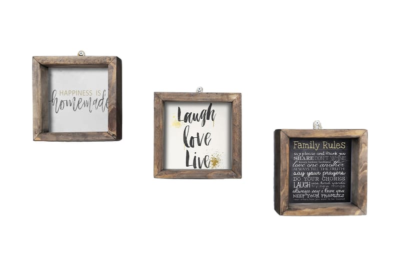 Dekorativ MDF-bilde 3 Deler, Flerfarget