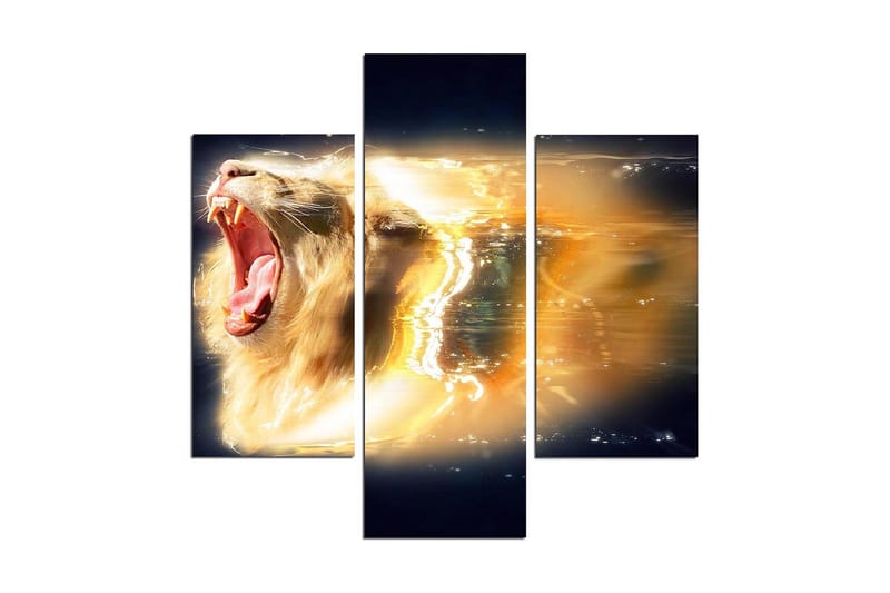 Dekorativ MDF-bilde 3 Deler - Flerfarget - Interiør - Maleri & posters - Lerretsbilder