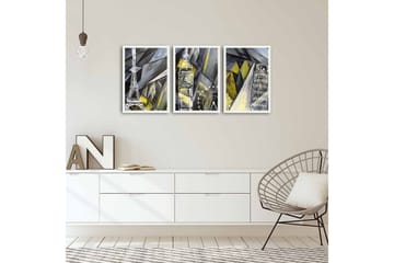 Dekorativ MDF-bilde 3 Deler - Flerfarget - Interiør - Maleri & posters - Lerretsbilder