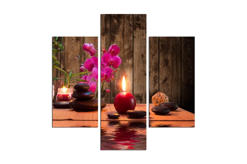 Dekorativ MDF-bilde 3 Deler, Flerfarget