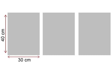 Dekorativ MDF-bilde 3 Deler - Flerfarget - Interiør - Maleri & posters - Lerretsbilder