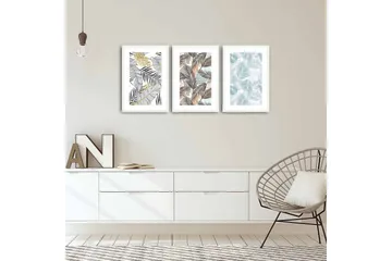 Dekorativ MDF-bilde 3 Deler - Flerfarget - Interiør - Maleri & posters - Lerretsbilder