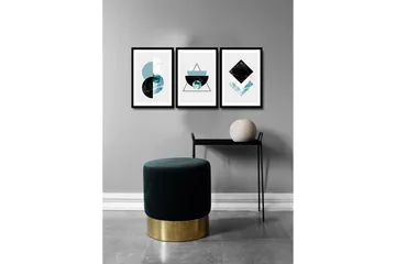 Dekorativ MDF-bilde 3 Deler - Flerfarget - Interiør - Maleri & posters - Lerretsbilder