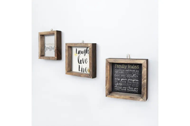 Dekorativ MDF-bilde 3 Deler - Flerfarget - Interiør - Maleri & posters - Lerretsbilder