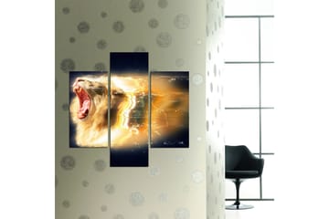 Dekorativ MDF-bilde 3 Deler - Flerfarget - Interiør - Maleri & posters - Lerretsbilder