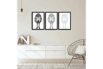 Dekorativ MDF-bilde 3 Deler - Flerfarget - Interiør - Maleri & posters - Lerretsbilder
