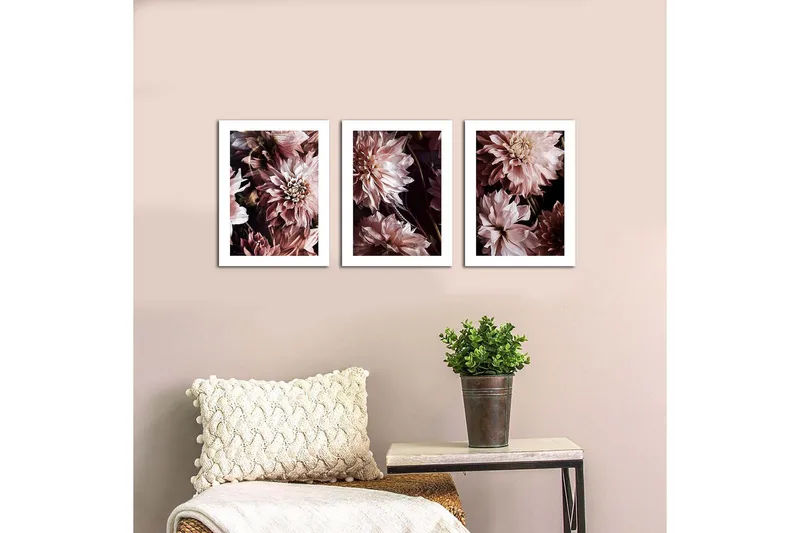 Dekorativ MDF-bilde 3 Deler - Flerfarget - Interiør - Maleri & posters - Lerretsbilder