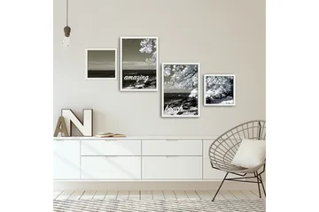 Dekorativ MDF-bilde 4 Deler - Flerfarget - Interiør - Maleri & posters - Lerretsbilder