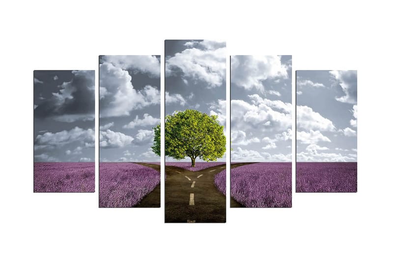 Dekorativ MDF-bilde 5 Deler - Flerfarget - Interiør - Maleri & posters - Lerretsbilder