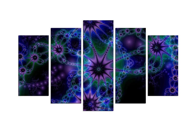 Dekorativ MDF-bilde 5 Deler - Flerfarget - Interiør - Maleri & posters - Lerretsbilder