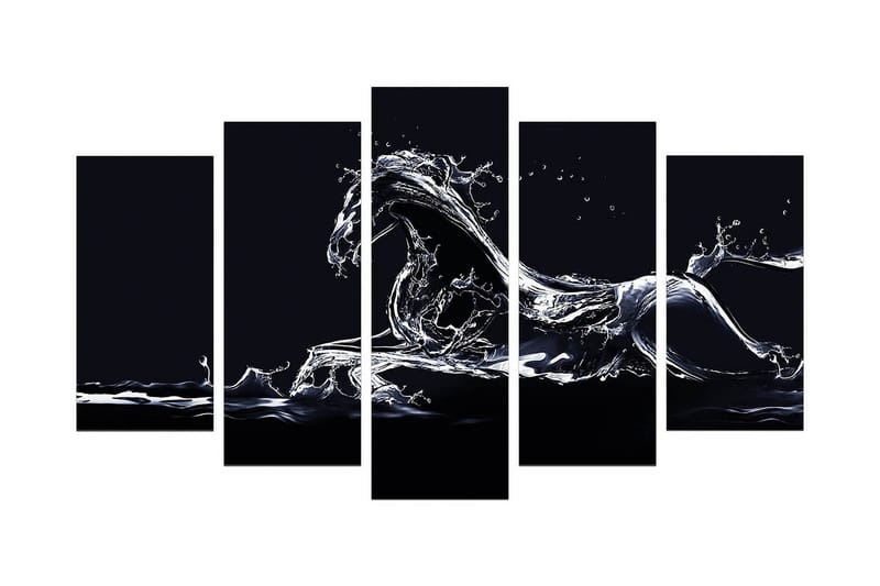 Dekorativ MDF-bilde 5 Deler, Flerfarget