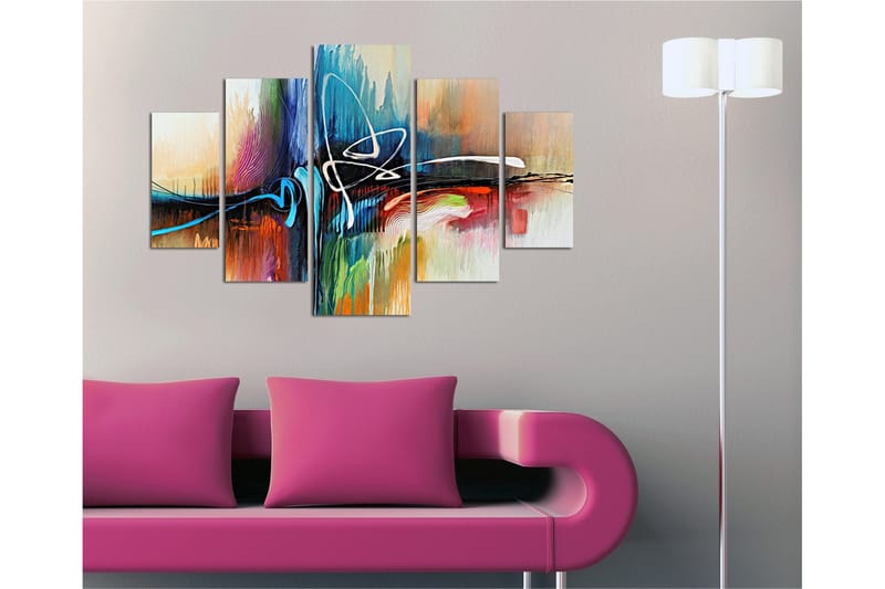 Dekorativ MDF-bilde 5 Deler - Flerfarget - Interiør - Maleri & posters - Lerretsbilder